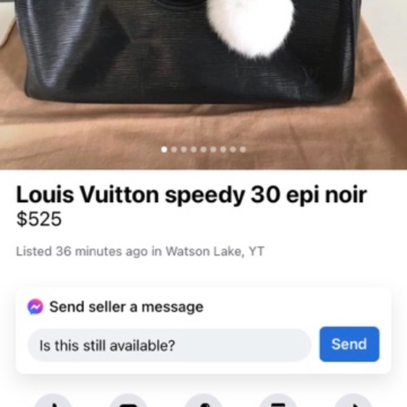 Louis Vuitton speedy 30 epi noir - Picture 3 of 3